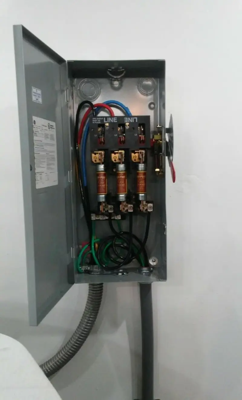 Three-phase disconnect switch installed for Electrical Wiring & Rewiring in Pittsgrove